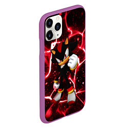 Чехол iPhone 11 Pro матовый Shadow the Hedgehog, цвет: 3D-фиолетовый — фото 2