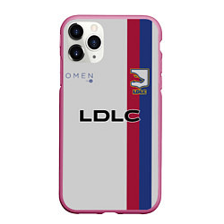 Чехол iPhone 11 Pro матовый LDLC OL форма, цвет: 3D-малиновый