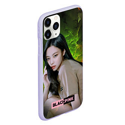 Чехол iPhone 11 Pro матовый Jennie Blackpink, цвет: 3D-светло-сиреневый — фото 2