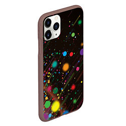 Чехол iPhone 11 Pro матовый Красочное конфети, цвет: 3D-коричневый — фото 2