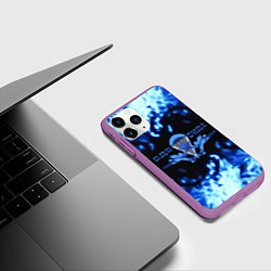 Чехол iPhone 11 Pro матовый ВДВ сила, цвет: 3D-фиолетовый — фото 2