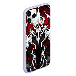 Чехол iPhone 11 Pro матовый Агрессивные кости, цвет: 3D-светло-сиреневый — фото 2