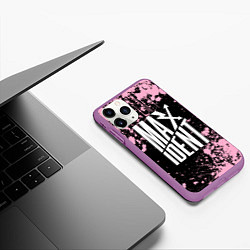 Чехол iPhone 11 Pro матовый Stray kids - pink maxident, цвет: 3D-фиолетовый — фото 2