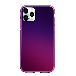 Чехол iPhone 11 Pro матовый Малиновый градиент, цвет: 3D-фиолетовый