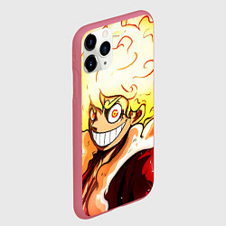 Чехол iPhone 11 Pro матовый Луффи 5 гир бог Ника - One Piece, цвет: 3D-малиновый — фото 2