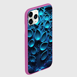 Чехол iPhone 11 Pro матовый Космические плиты, цвет: 3D-фиолетовый — фото 2