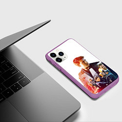 Чехол iPhone 11 Pro матовый Миссия невыполнима Последствия, цвет: 3D-фиолетовый — фото 2