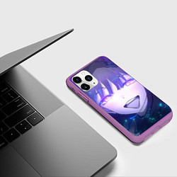 Чехол iPhone 11 Pro матовый Марин Китагава ахегао - Эта фарфоровая кукла влюби, цвет: 3D-фиолетовый — фото 2