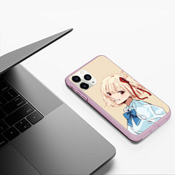 Чехол iPhone 11 Pro матовый Chisato Nishikigi - Lycoris Recoil, цвет: 3D-розовый — фото 2