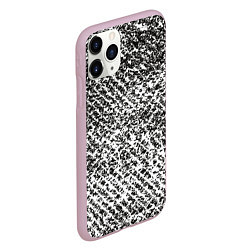 Чехол iPhone 11 Pro матовый Black white style, цвет: 3D-розовый — фото 2