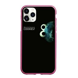 Чехол iPhone 11 Pro матовый Cookie Monster - Где печеньки, цвет: 3D-малиновый