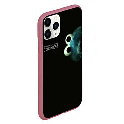 Чехол iPhone 11 Pro матовый Cookie Monster - Где печеньки, цвет: 3D-малиновый — фото 2