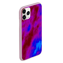 Чехол iPhone 11 Pro матовый Абстрактные разводы на воде, цвет: 3D-розовый — фото 2