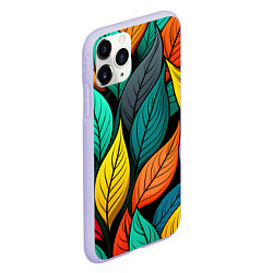 Чехол iPhone 11 Pro матовый Гербарий, цвет: 3D-светло-сиреневый — фото 2