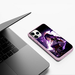 Чехол iPhone 11 Pro матовый Сёгун райдэн - Genshin impact, цвет: 3D-розовый — фото 2