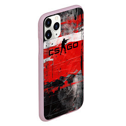 Чехол iPhone 11 Pro матовый CS GO краска, цвет: 3D-розовый — фото 2