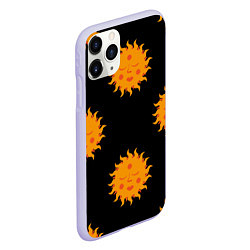 Чехол iPhone 11 Pro матовый Красно солнышко, цвет: 3D-светло-сиреневый — фото 2