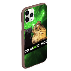 Чехол iPhone 11 Pro матовый Mood - коты из ТикТок, цвет: 3D-коричневый — фото 2