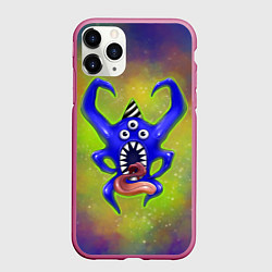 Чехол iPhone 11 Pro матовый Nabnab - паук, цвет: 3D-малиновый