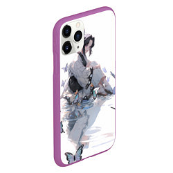 Чехол iPhone 11 Pro матовый Shinubu-tan, цвет: 3D-фиолетовый — фото 2