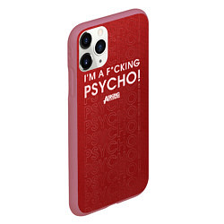 Чехол iPhone 11 Pro матовый Asking Alexandria Psycho, цвет: 3D-малиновый — фото 2