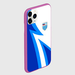 Чехол iPhone 11 Pro матовый Волгоградский ротор - клуб, цвет: 3D-фиолетовый — фото 2