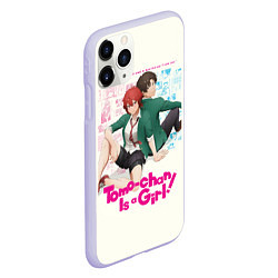 Чехол iPhone 11 Pro матовый Tomo-chan Is a Girl, цвет: 3D-светло-сиреневый — фото 2