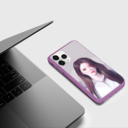 Чехол iPhone 11 Pro матовый АйЮ в цыетах - IU, цвет: 3D-фиолетовый — фото 2