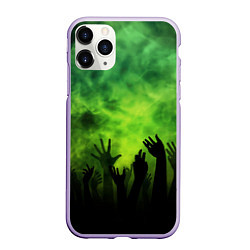 Чехол iPhone 11 Pro матовый Зомби вечеринка, цвет: 3D-светло-сиреневый