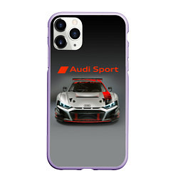 Чехол iPhone 11 Pro матовый Audi sport - racing car - extreme, цвет: 3D-светло-сиреневый