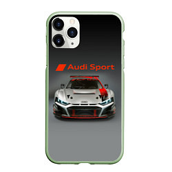 Чехол iPhone 11 Pro матовый Audi sport - racing car - extreme, цвет: 3D-салатовый