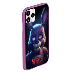 Чехол iPhone 11 Pro матовый Bonnie FNAF, цвет: 3D-фиолетовый — фото 2