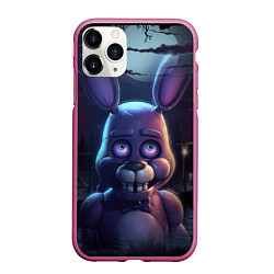 Чехол iPhone 11 Pro матовый Bonnie FNAF, цвет: 3D-малиновый