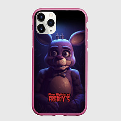 Чехол iPhone 11 Pro матовый Напуганный Бонни, цвет: 3D-малиновый