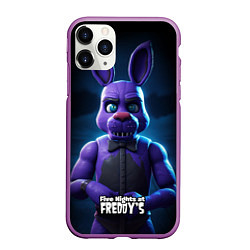 Чехол iPhone 11 Pro матовый Five Nights at Freddys Bonnie, цвет: 3D-фиолетовый