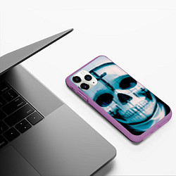 Чехол iPhone 11 Pro матовый Проклятие монахини, цвет: 3D-фиолетовый — фото 2