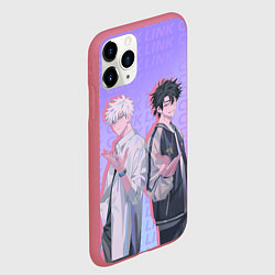 Чехол iPhone 11 Pro матовый Персонажи - Агенты времени, цвет: 3D-малиновый — фото 2