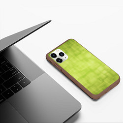 Чехол iPhone 11 Pro матовый Green and square, цвет: 3D-коричневый — фото 2