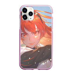 Чехол iPhone 11 Pro матовый Реинкарнация Безработного Eris Greyrat, цвет: 3D-розовый