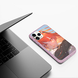 Чехол iPhone 11 Pro матовый Реинкарнация Безработного Eris Greyrat, цвет: 3D-розовый — фото 2