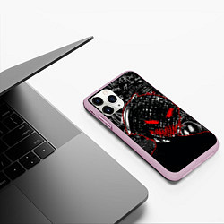 Чехол iPhone 11 Pro матовый Токийский гуль - Dead inside mood, цвет: 3D-розовый — фото 2