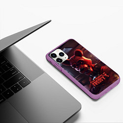 Чехол iPhone 11 Pro матовый Five Nights at Freddys Mangle, цвет: 3D-фиолетовый — фото 2