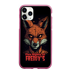 Чехол iPhone 11 Pro матовый Five Nights at Freddys Mangle, цвет: 3D-малиновый