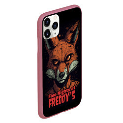 Чехол iPhone 11 Pro матовый Five Nights at Freddys Mangle, цвет: 3D-малиновый — фото 2