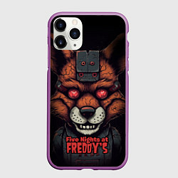 Чехол iPhone 11 Pro матовый Cyber Mangle, цвет: 3D-фиолетовый