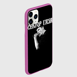 Чехол iPhone 11 Pro матовый Сектор Газа и Анархия хой, цвет: 3D-фиолетовый — фото 2