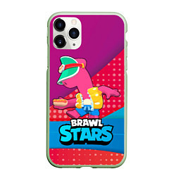 Чехол iPhone 11 Pro матовый Brawl Stars Doug, цвет: 3D-салатовый