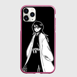 Чехол iPhone 11 Pro матовый Рукия - Блич, цвет: 3D-малиновый