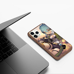 Чехол iPhone 11 Pro матовый Sword Art Online Сино Асада, цвет: 3D-коричневый — фото 2