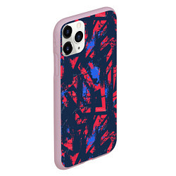 Чехол iPhone 11 Pro матовый Спортивный абстрактный фон, цвет: 3D-розовый — фото 2